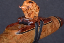Teak Burl Native American Flute, Minor, Low F-4, #U3E (7)